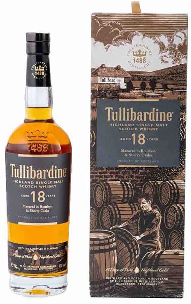 Сингл Молт Туллибардин 18 лет в п/к