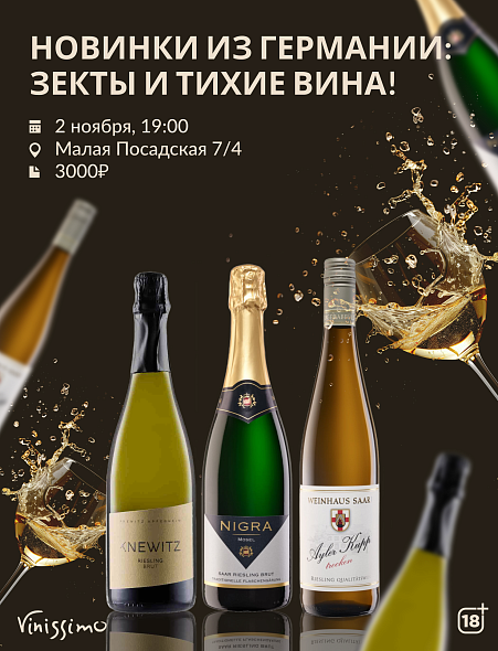 Новинки из Германии: тихие и игристые!