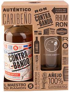 Контрабандо 5-летний в п/к со стаканом Контрабандо 5-летний в п/к со стаканом