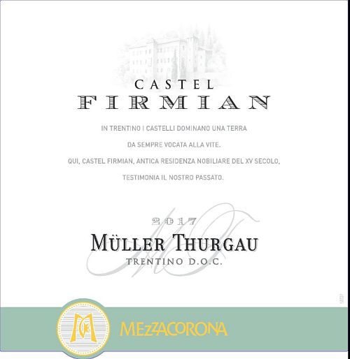Мюллер Тургау Кастель Фирмиан, Трентино 