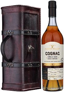 Пьер Валле Сингл Каск, Гранд Шампань в дер. сундучке Пьер Валле Сингл Каск, Гранд Шампань в дер. сундучке