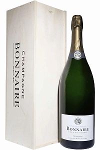 Боннэр Терруар Гран Крю Блан де Блан, Экстра Брют, Шампань в деревянном ящике